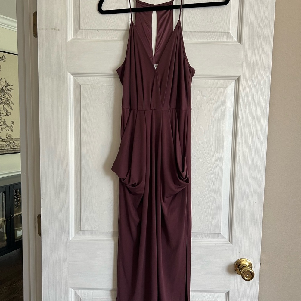 BCBGeneration Plum V-Neck Dress